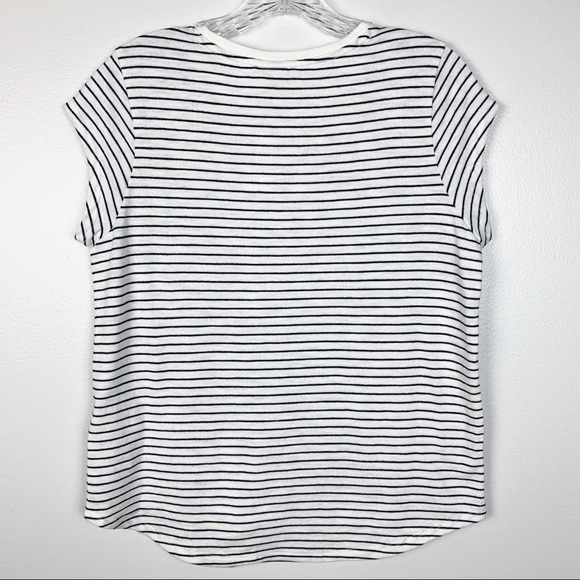 Joie The Hamptons Striped Crew Neck Tee S D10 - Picture 3 of 5